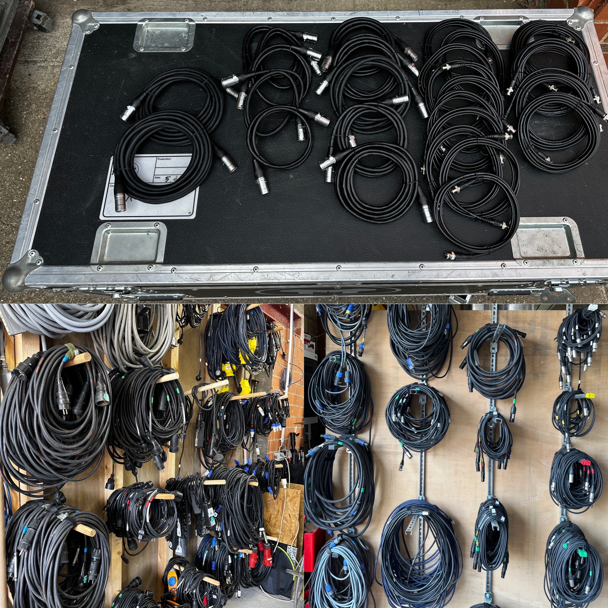 zu sehen sind viele Kabel verschiedenster Art